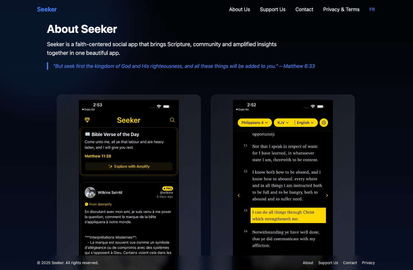 Seeker Website